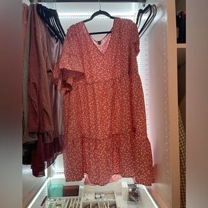 Pink heart swing dress